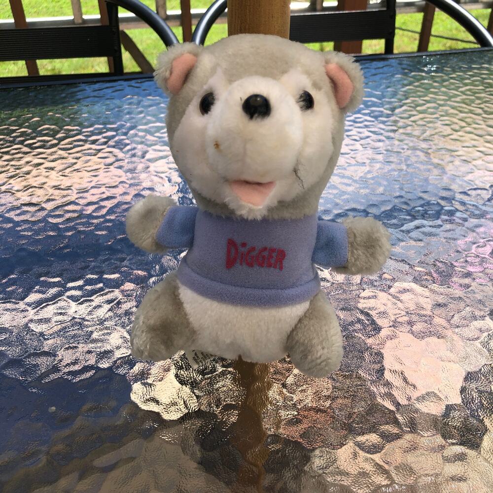 Hallmark Shirt Tales Vintage 1982 Digger the Mole Plush Stuffed Animal